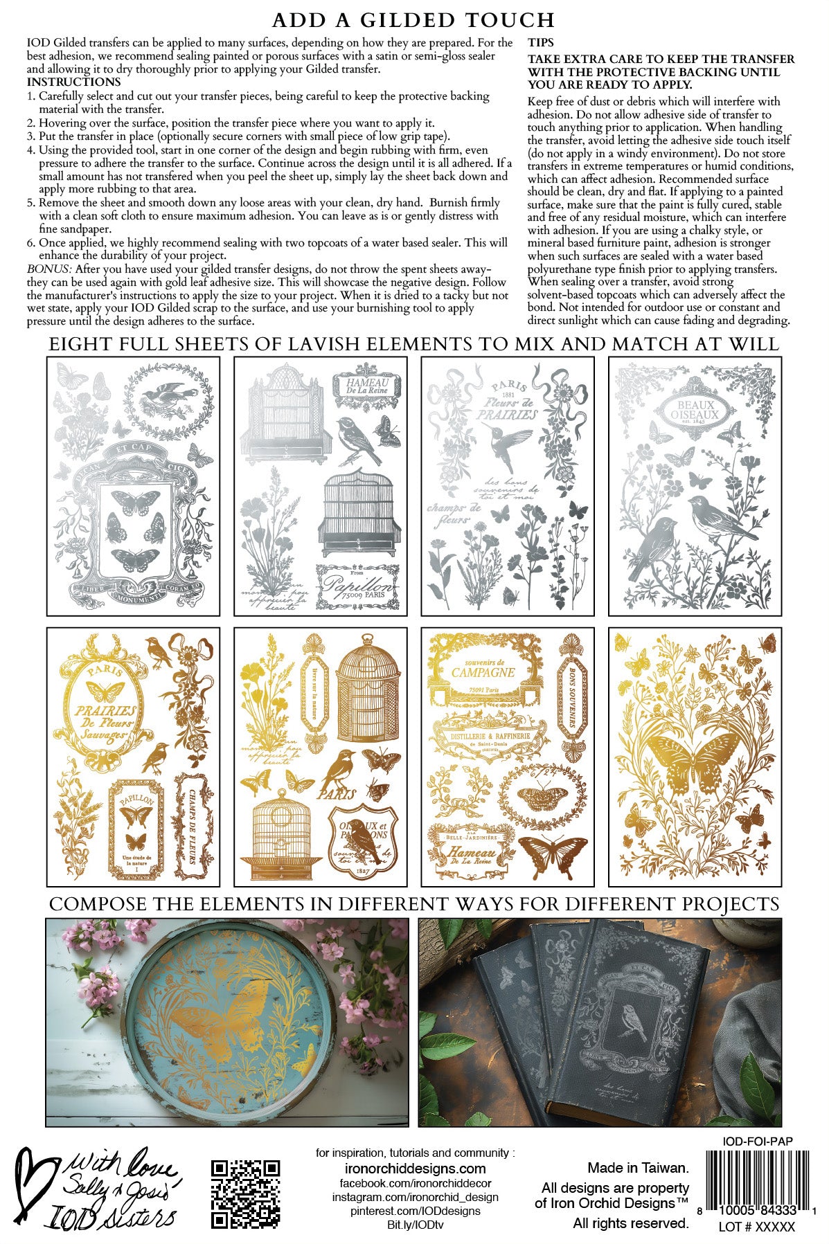 Papillon IOD Foil Transfer 8x12 Pad™