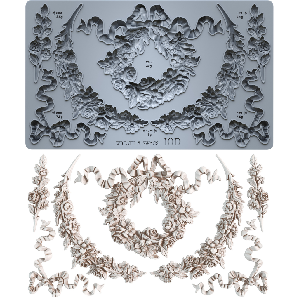Wreath & Swags 6x10 IOD Mould™