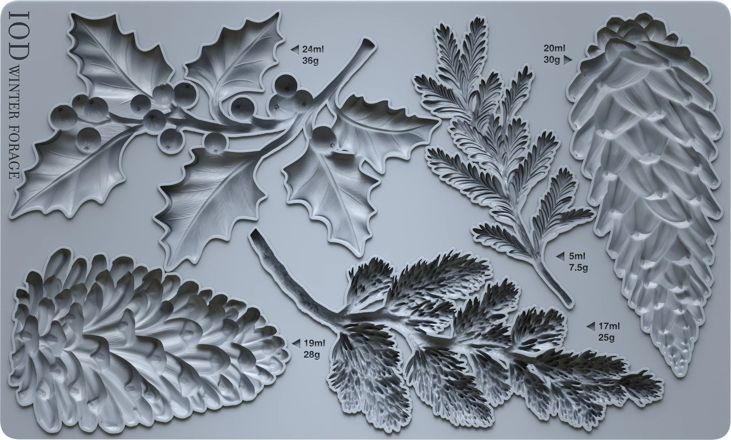 Winter Foliage 6x10 IOD Mould⢠(Copy)