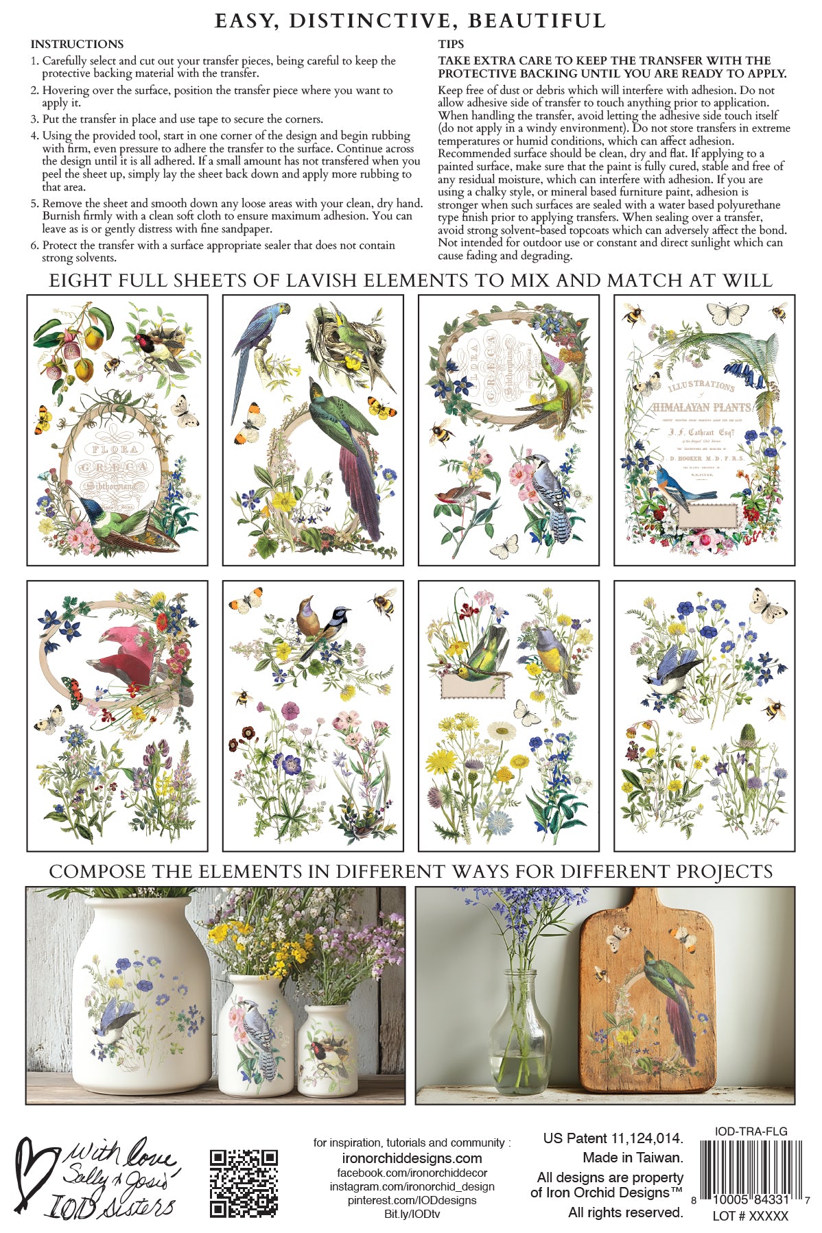 Flora Greca IOD Transfer 8x12 Pad™