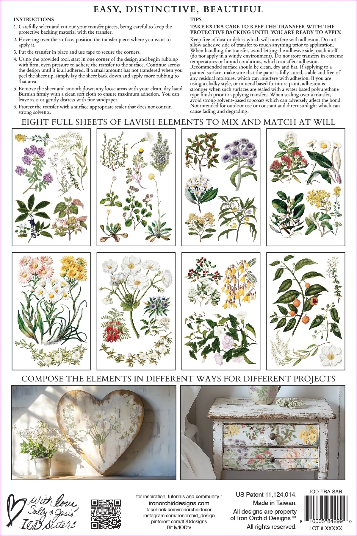 Sarah Featon’s Botanicals IOD Transfer 8x12 Pad™