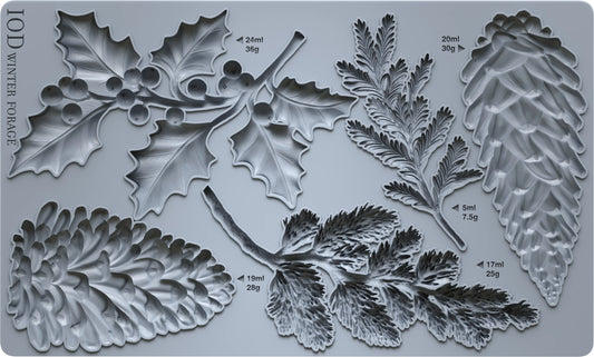 Winter Foliage 6x10 IOD Mould™ (Copy)